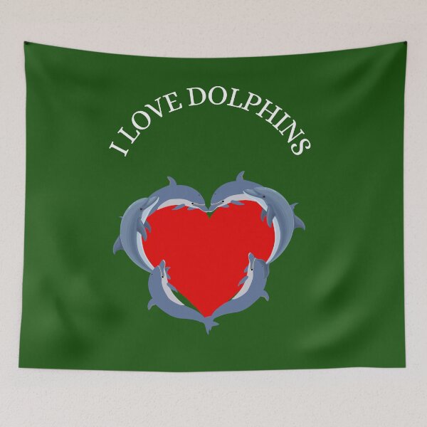 Item preview,  I LOVE DOLPHINS- and they look great in any color,  Dolphins are natures mystery,-animal lovers nature lovers designed and sold by IORODAN.