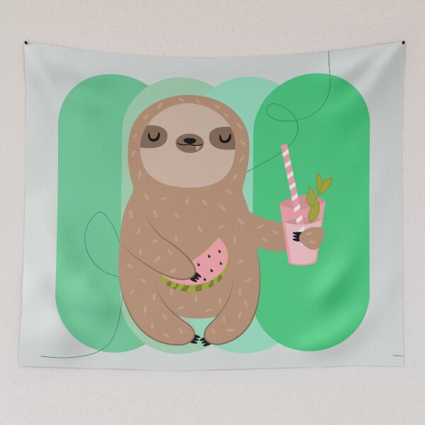 Item preview, Summer Sloth designed and sold by MatildaRoseArt.