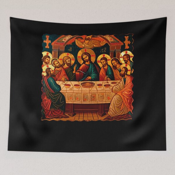 Item preview, Coptic icon - last supper designed and sold by Estevam Marinho.