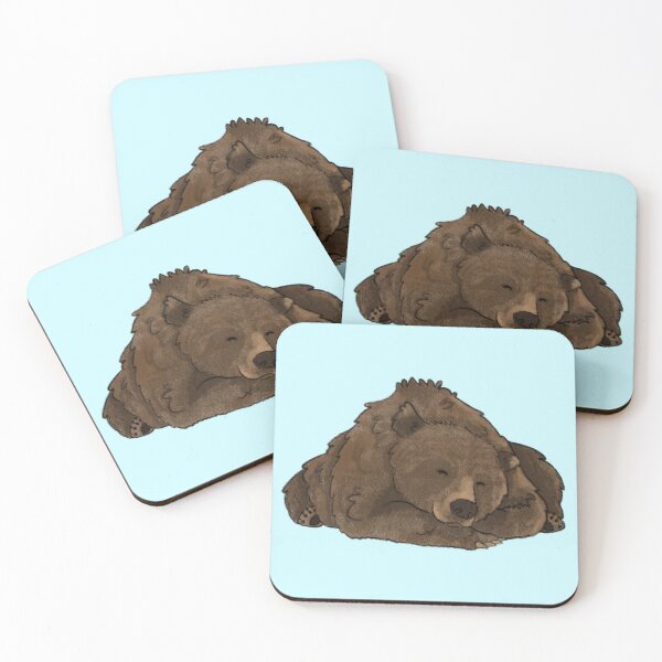 Item preview, Sleepy brown bear designed and sold by Puppy Bandits.