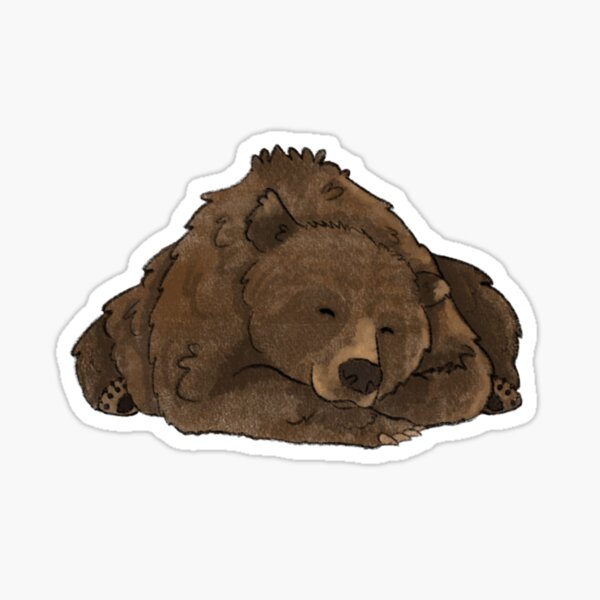 Item preview, Sleepy brown bear designed and sold by Puppy Bandits.