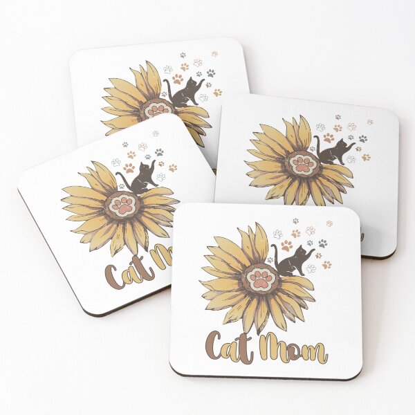 Item preview, Cat Mom Sunflower Cat designed and sold by HappyLifeCreate.