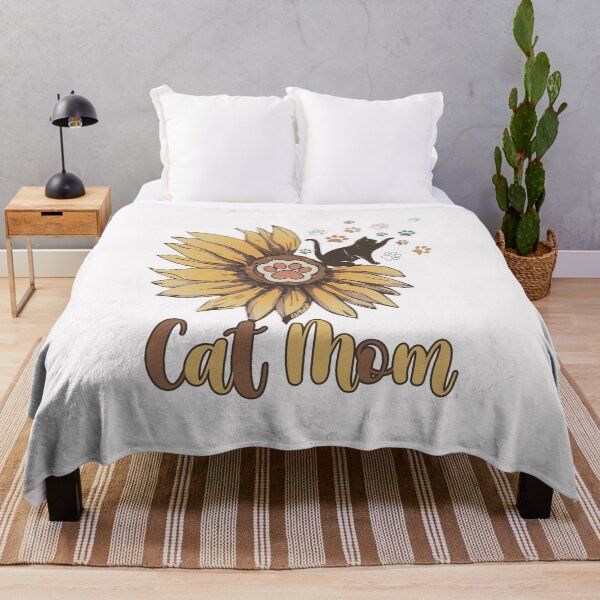 Item preview, Cat Mom Sunflower Cat designed and sold by HappyLifeCreate.