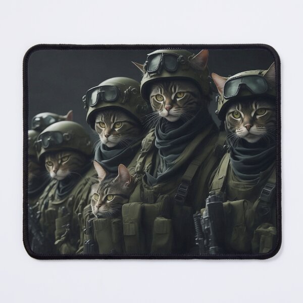Item preview, Dark Cat Fighting Troop designed and sold by Catagraphic.