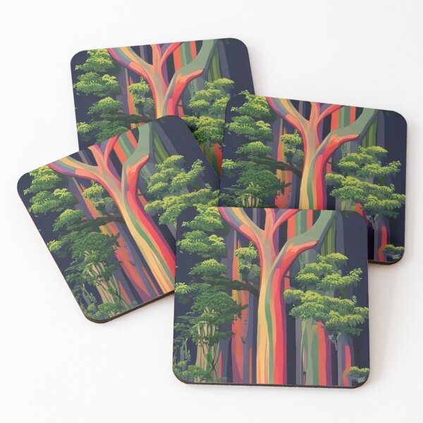 Item preview, Rainbow Eucalyptus Tree designed and sold by fart-nouveau.
