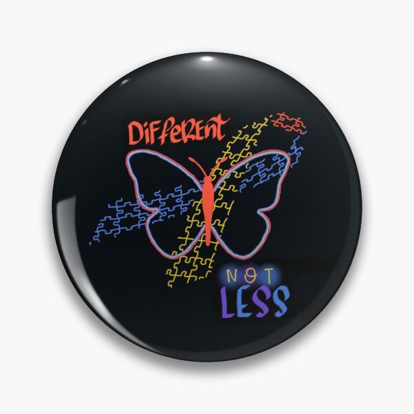 Item preview, autism awareness butterfly- different, not less designed and sold by animatedAnn.