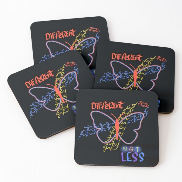 Item preview, autism awareness butterfly- different, not less designed and sold by animatedAnn.