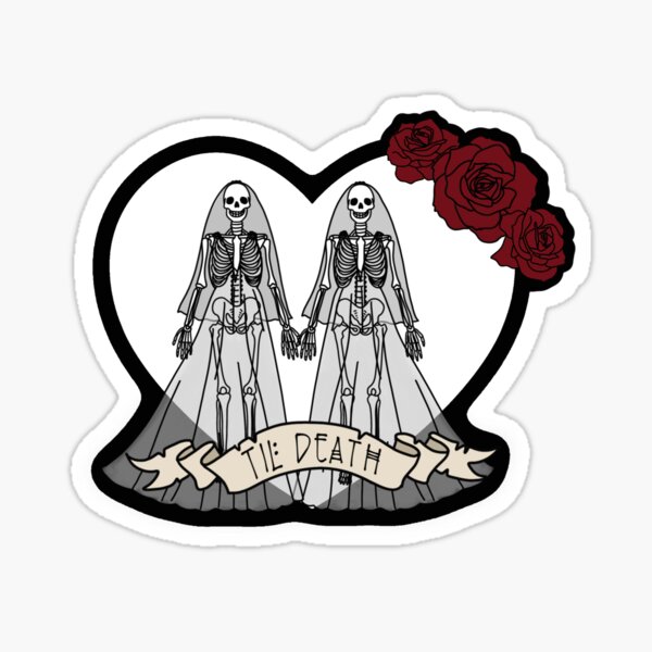 Item preview, Lesbian LGBTQ Wedding Til Death Bride designed and sold by mckeanandco.