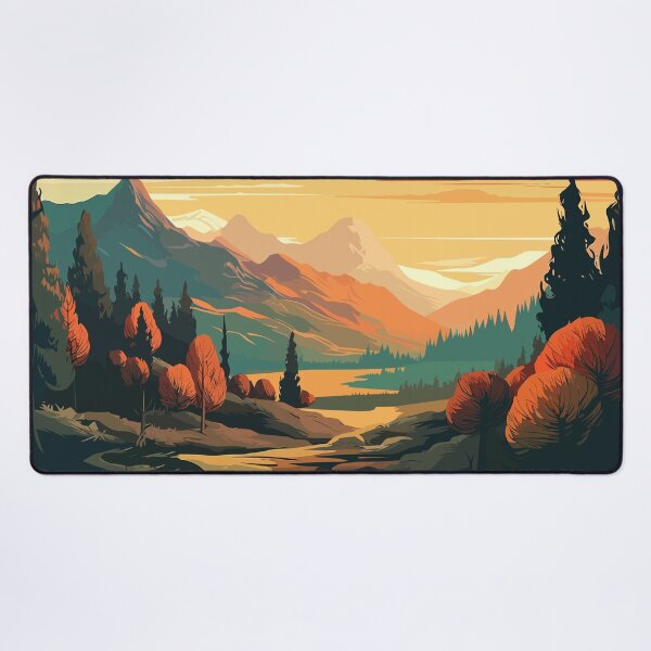 Aperçu de l'œuvre Lever du soleil sur le paysage riverain créée et vendue par LoudmouthGaming.