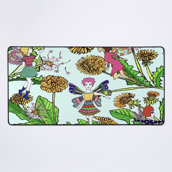 Item preview, Fairies and Dandelions in Blue designed and sold by FunkyAdicom.