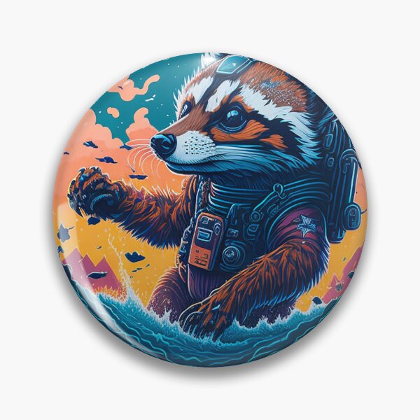 Item preview, raccoon in the sea designed and sold by eva3dadan.