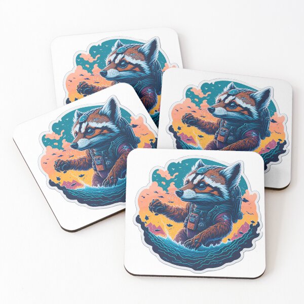 Item preview, raccoon in the sea designed and sold by eva3dadan.