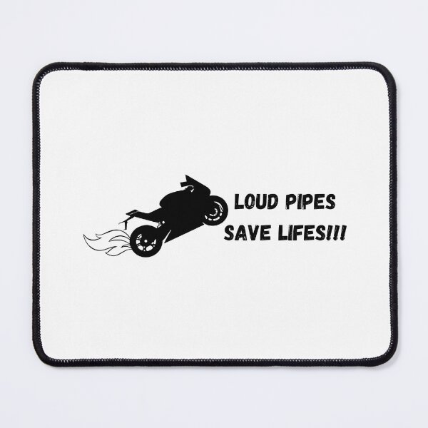Item preview, Loud Pipes Save Lifes! Motorcycle sticker design designed and sold by YammsDesign.