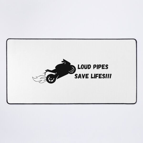 Item preview, Loud Pipes Save Lifes! Motorcycle sticker design designed and sold by YammsDesign.