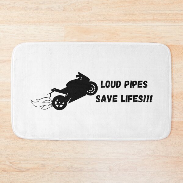 Item preview, Loud Pipes Save Lifes! Motorcycle sticker design designed and sold by YammsDesign.