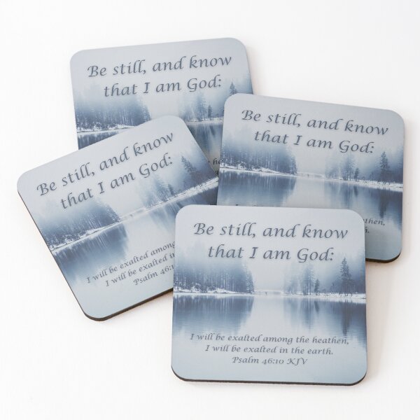 Item preview, Psalm 46:10 King James Version Bible Verse designed and sold by Caregiverology.