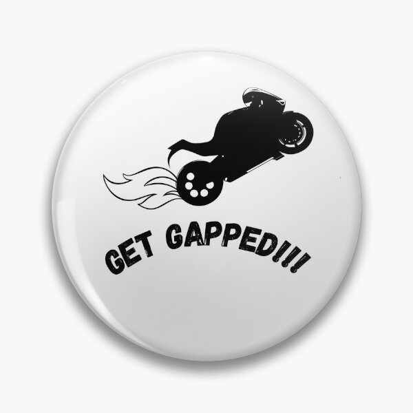 Item preview, GET GAPPED Motorcycle sticker design for bikers and riders designed and sold by YammsDesign.