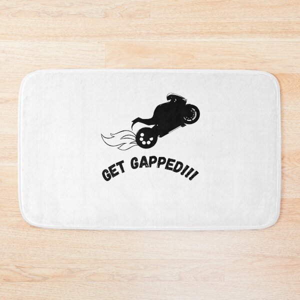 Item preview, GET GAPPED Motorcycle sticker design for bikers and riders designed and sold by YammsDesign.