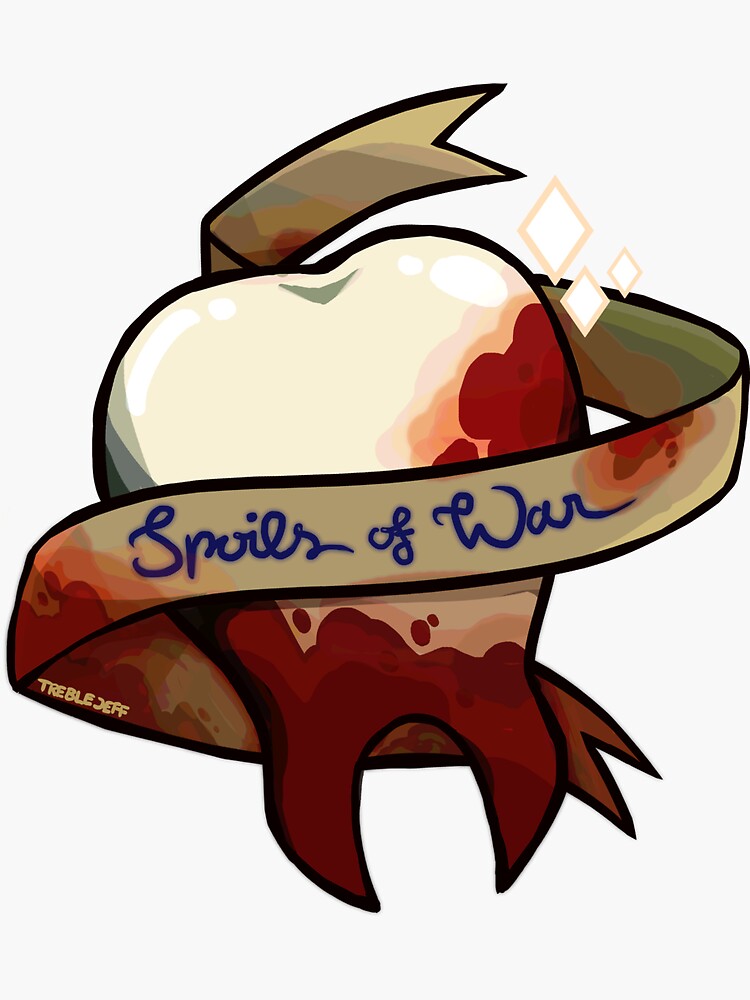 Thumbnail 3 of 3, Sticker, Spoils of War designed and sold by ModifiedRollPod.
