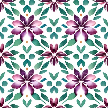 Artwork thumbnail, Flowery Pattern by Patterns For Products