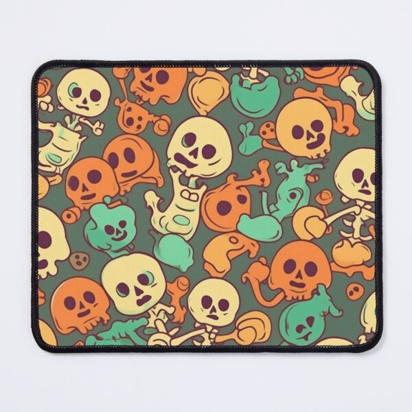 Item preview, Cartoon Calavera: Funky Skeletons Pattern Art Design #21 designed and sold by Pexelpanoramas.
