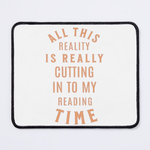 Item preview, Reality Vs Reading Book Nerd Quote Lettering designed and sold by KingBH.