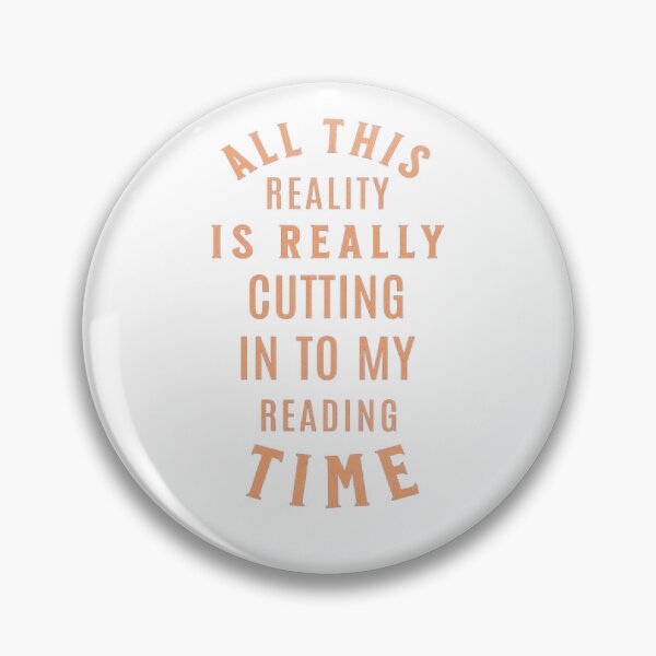 Item preview, Reality Vs Reading Book Nerd Quote Lettering designed and sold by KingBH.