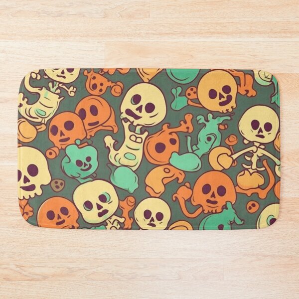 Item preview, Cartoon Calavera: Funky Skeletons Pattern Art Design #21 designed and sold by Pexelpanoramas.