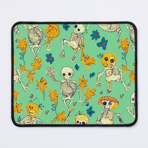 Item preview, Cartoon Calavera: Funny Skeletons Pattern Art Design #22 designed and sold by Pexelpanoramas.