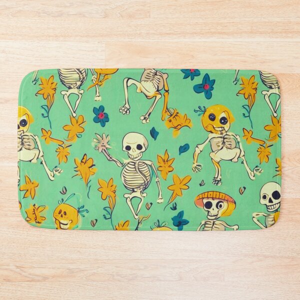 Item preview, Cartoon Calavera: Funny Skeletons Pattern Art Design #22 designed and sold by Pexelpanoramas.