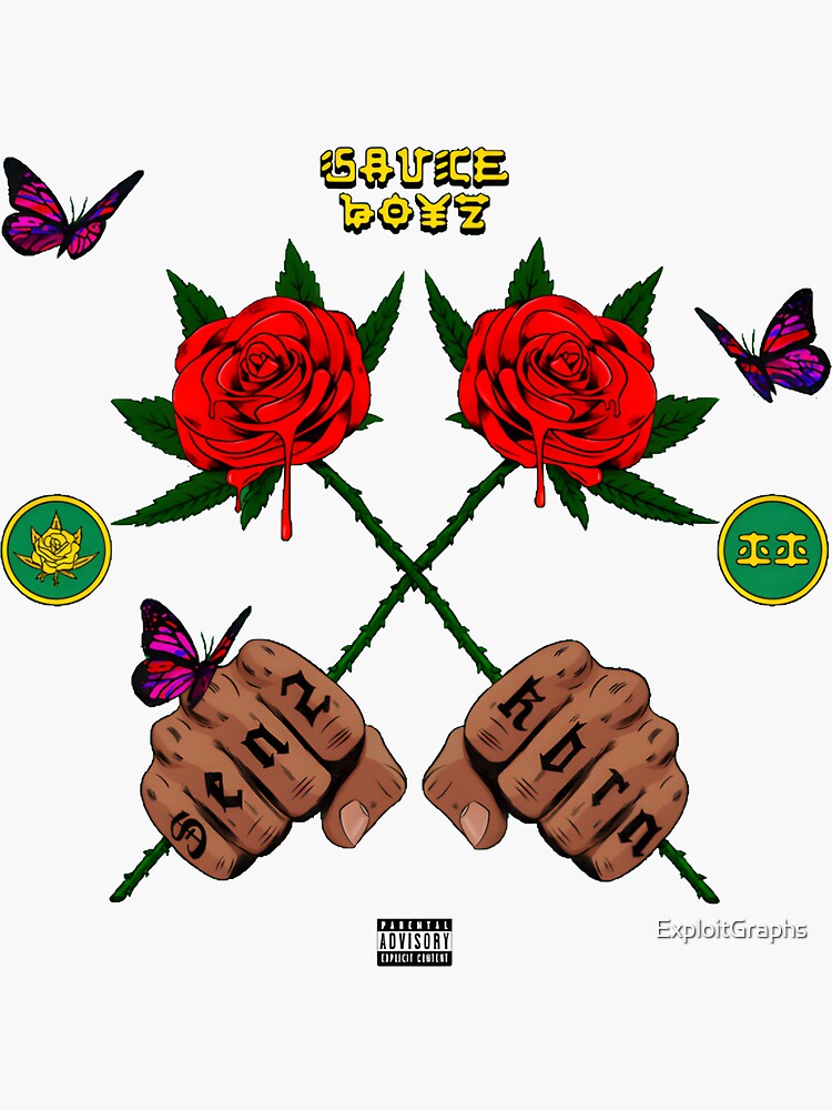 "ELADIO CARRION SAUCE BOYZ" Sticker for Sale by ExploitGraphs Redbubble