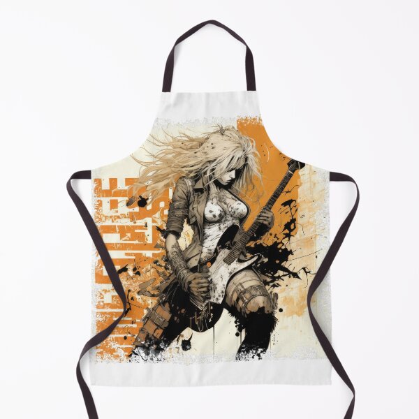 Item preview, ROCKER GIRL LEATHER SUIT SPLASH ELECTRIC GUITAR DESTROYER designed and sold by ogirdorgraphics.