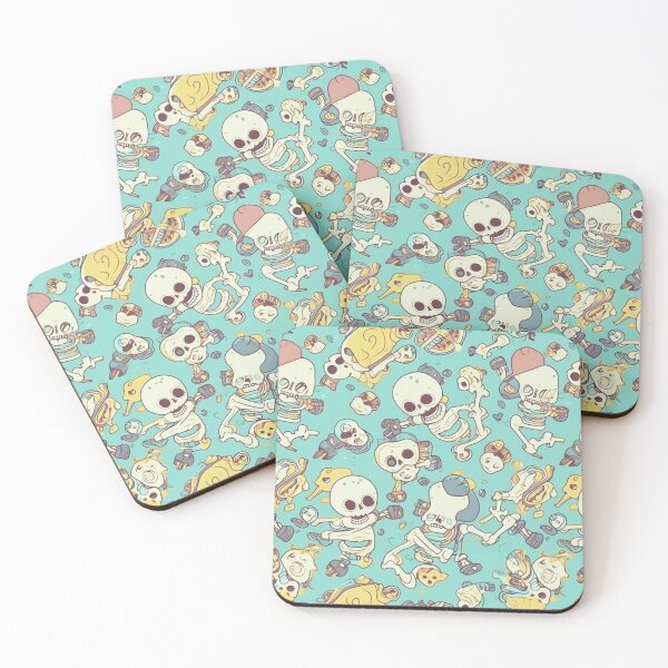 Item preview, Cartoon Calavera: Funny Skeletons Pattern Art Design #24 designed and sold by Pexelpanoramas.