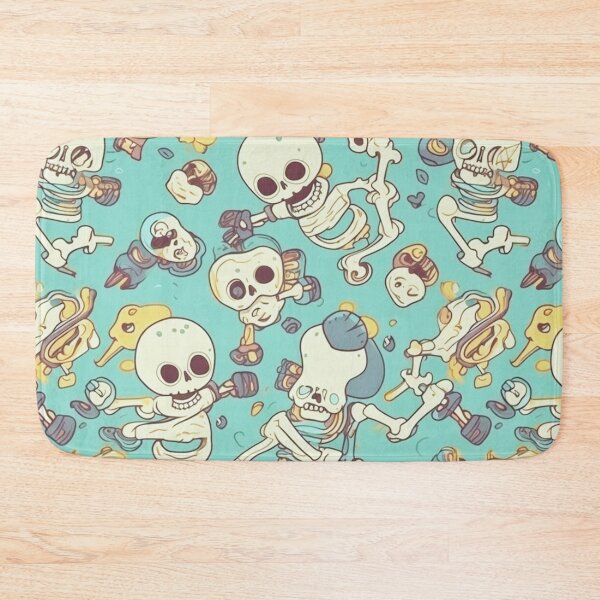 Item preview, Cartoon Calavera: Funny Skeletons Pattern Art Design #24 designed and sold by Pexelpanoramas.