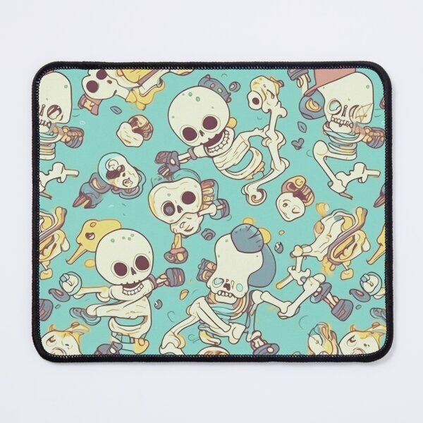 Item preview, Cartoon Calavera: Funny Skeletons Pattern Art Design #24 designed and sold by Pexelpanoramas.