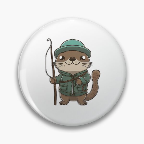 Item preview, Arni, the fishing otter designed and sold by Seppeltastic.
