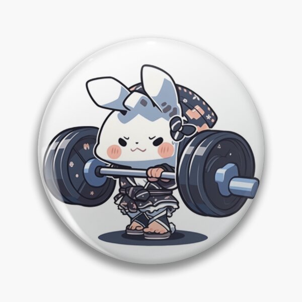 Item preview, Weightlifting Rabbit designed and sold by Solace Sparkles.