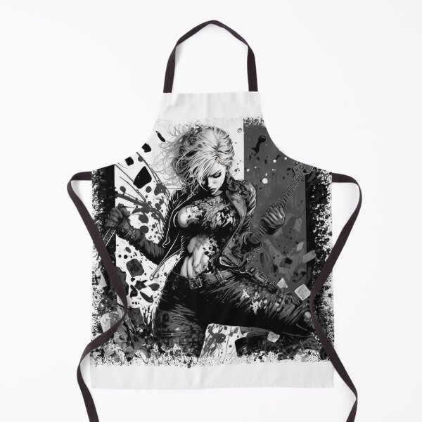 Item preview, ROCKER GIRL LEATHER SUIT SPLASH ELECTRIC GUITAR DESTROYER designed and sold by ogirdorgraphics.
