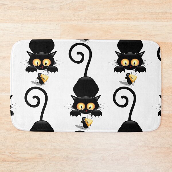Item preview, Cat and Mouse with Cheese Fun Cartoon Characters designed and sold by BluedarkArt.