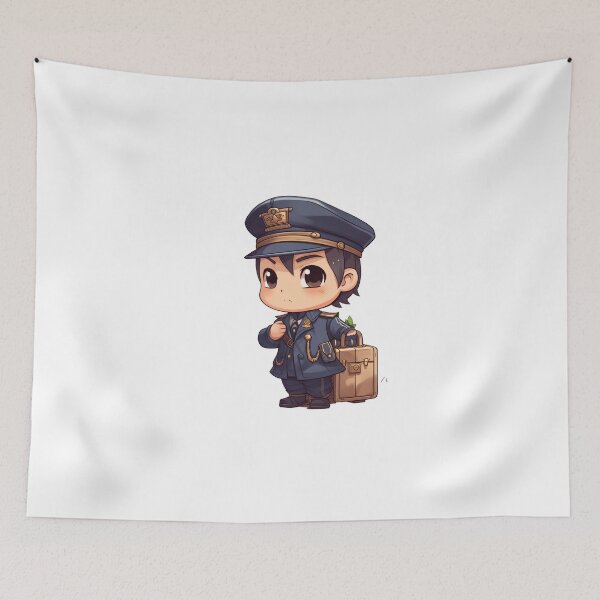Item preview, Train Master Chibi - Cute and Colorful Anime Art for Fans designed and sold by addthana.