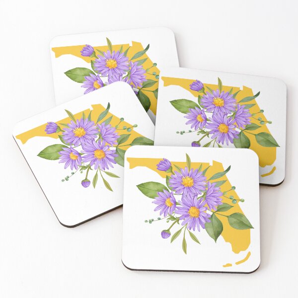 Item preview, Florida Asters Yellow designed and sold by shebringstrings.