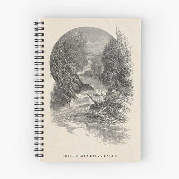 Item preview, Vintage Illustration of South Muskoka Falls, Ontario, Canada 1899 designed and sold by Gin  Neko.