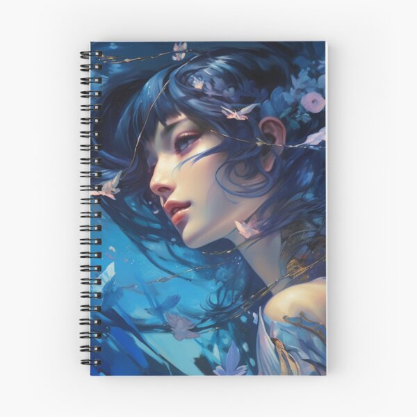 Item preview, Blue-haired girl designed and sold by Miszlerpapashop.