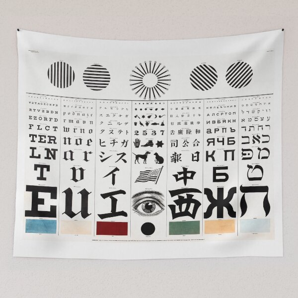 Item preview, Multi-Cultural Eye Chart - San Francisco 1907 designed and sold by Daniel Hagerman.