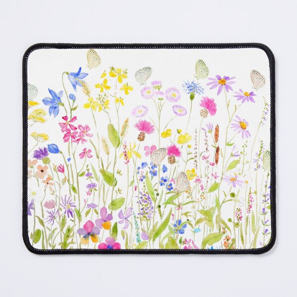 Item preview, butterflies and summer meadow watercolor hand painted  designed and sold by SelenePaintings .