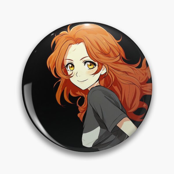 Item preview, Cute Redhead Anime Girl designed and sold by RandomForestBot.