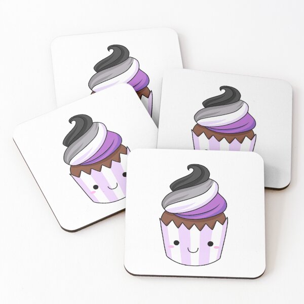 Item preview, Asexual Pride Cupcake - Chocolate designed and sold by rainbow-milk.