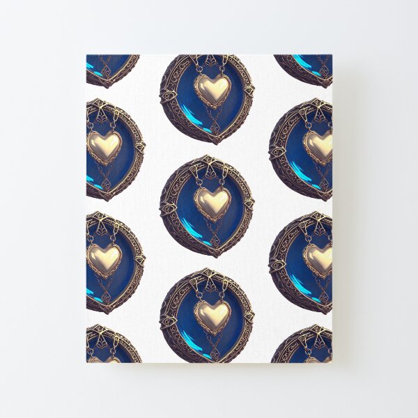 Corazón de metal, joya emblemática. Diseño exclusivo Lámina montada de lienzo