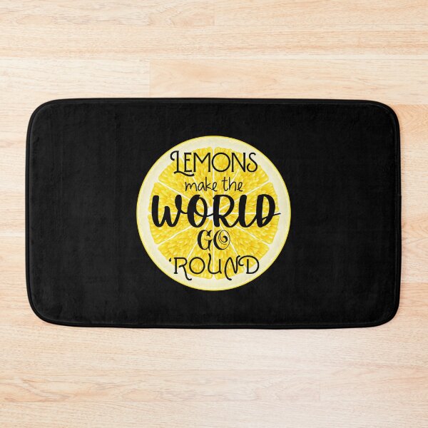 Item preview, Lemons Make the World Go ‘Round (on Black) designed and sold by epinkb.