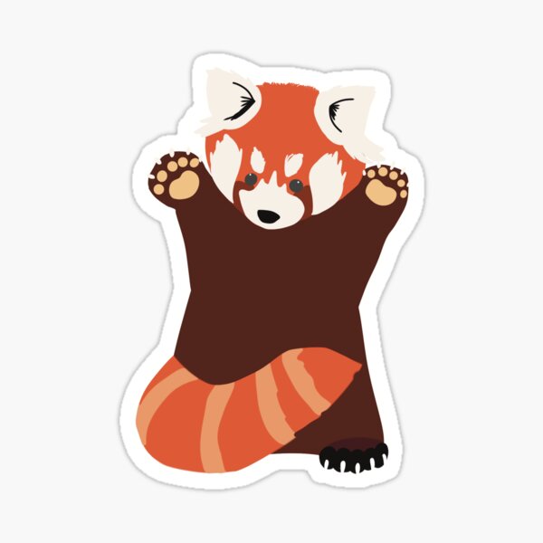 Item preview, Red Panda - Hands up designed and sold by whittlecreature.